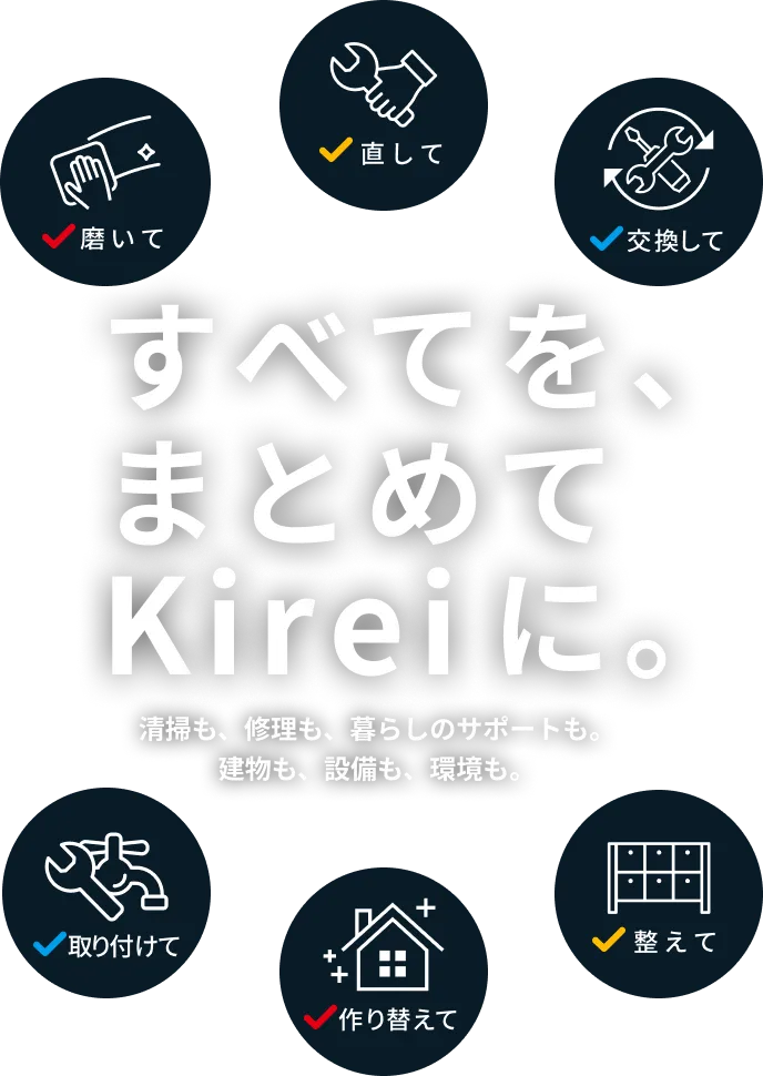 すべてを、まとめてKireiに。