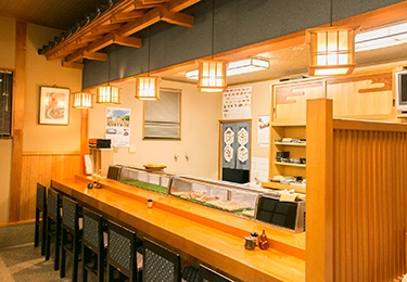 木製カウンターのイメージ