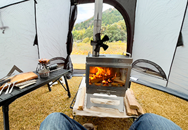 グランピング施設(ドームテント×3棟)のイメージ"