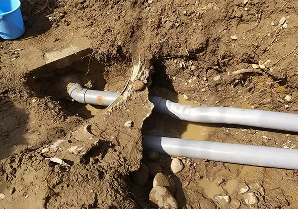 地下の配管のイメージ