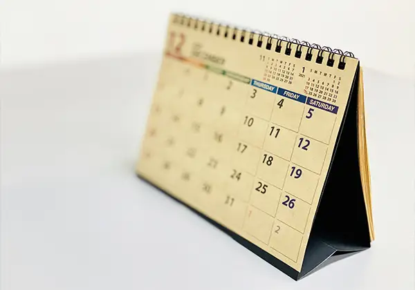 カレンダーのイメージ