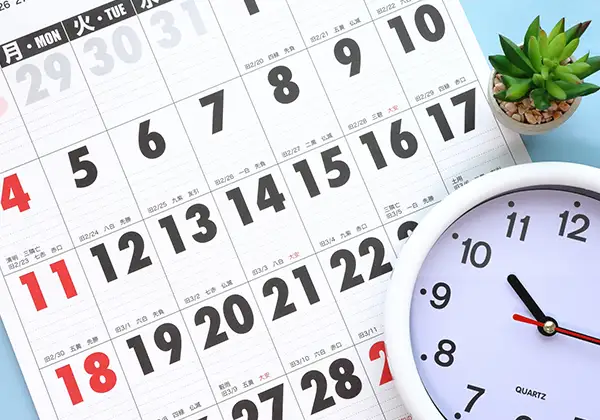 時間経過のイメージ