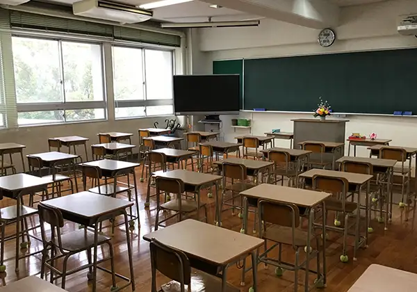 衛生的な学校のイメージ