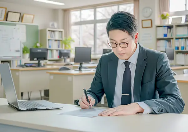 学校の先生のイメージ