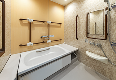 高齢者施設（浴室床シート張替え 2㎡）のイメージ