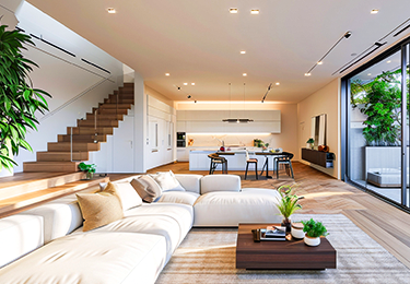 リビングと隣室をつなげて広い空間にしたいのイメージ