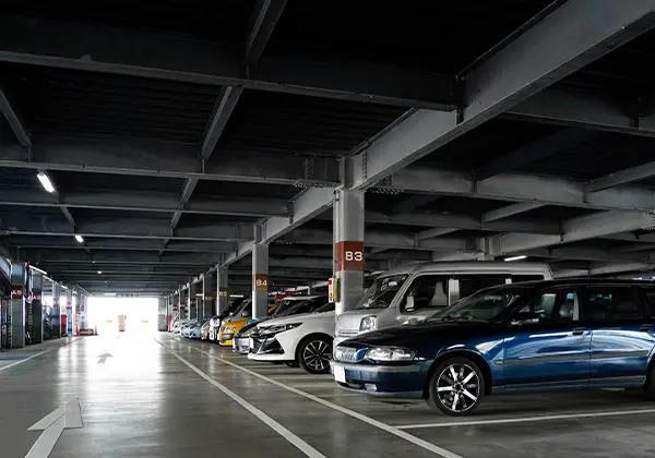 マンションの駐車場のイメージ