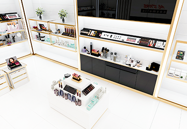 化粧品ブランド 店頭ディスプレイ(大型)のイメージ