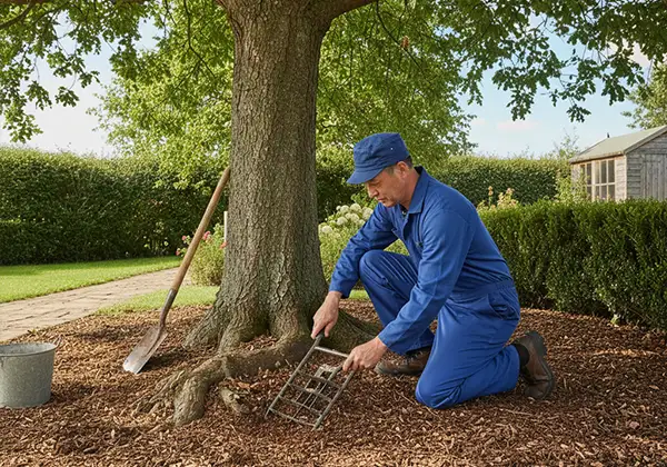 樹木エアレーション作業のイメージ