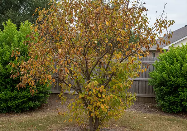 生育不良の庭木のイメージ