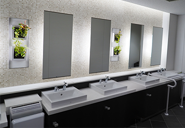 オフィスビル(トイレ・給湯室排水系統)のイメージ