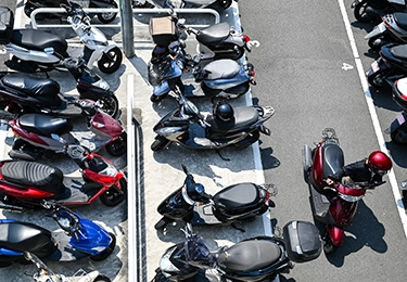 従業員用のバイク置き場を整備したい店舗・施設のイメージ