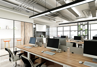 中小規模オフィスの什器搬入のイメージ"