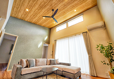 戸建てリビング天井のイメージ