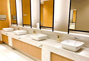 美容サロンのパウダーコーナーのイメージ