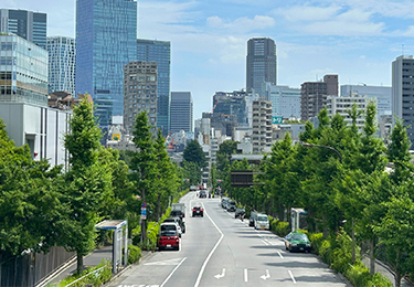 市街地の街路樹帯(200m)のイメージ