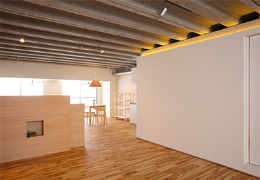 テナント入替や用途変更に伴いレイアウト変更がある施設のイメージ