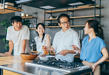家族に安心・安全なキッチン環境を提供したい方のイメージ