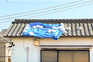 台風や強風後に瓦がズレているのを発見した方にのイメージ