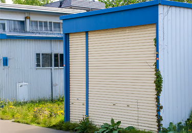 オフィス敷地の備品収納物置のイメージ